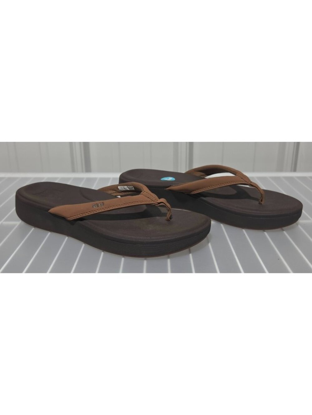 REEF Cloud Cushion Espresso Brown Arch Support Flip Flops -- Women's Size 9